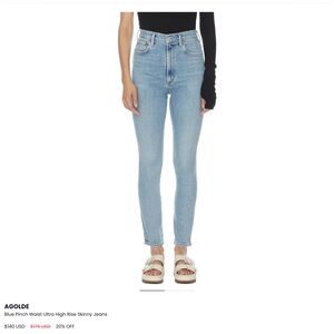 Light Blue AGOLDE Skinny Jeans